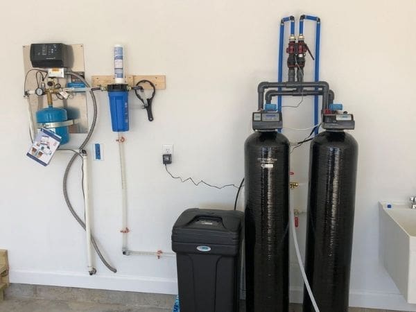 dual-tank water softener